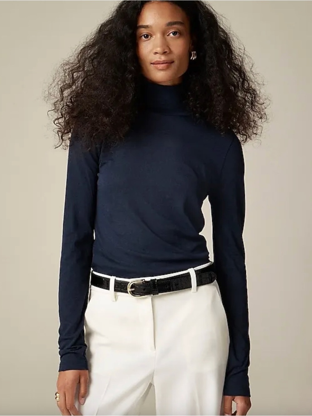 J.Crew Tissue Crepe Turtleneck